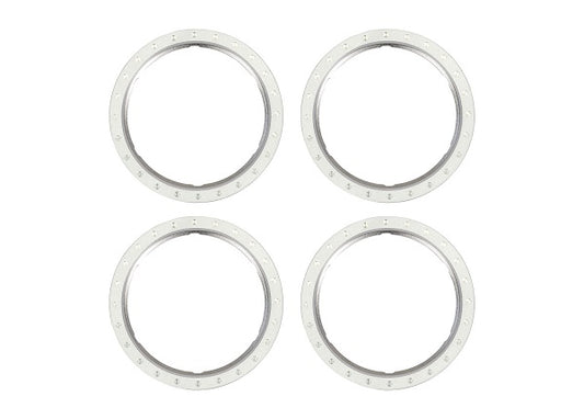 Traxxas Pro Scale Silver Aluminum Beadlock Rings (4) TRA10276-SLVR