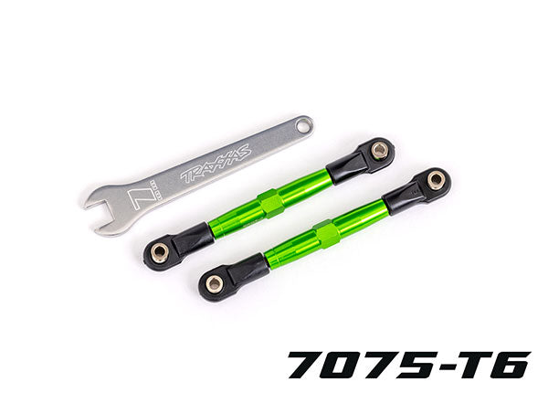 Traxxas Tubes 75mm Green Aluminum Front Toe Links (2) TRA2445G