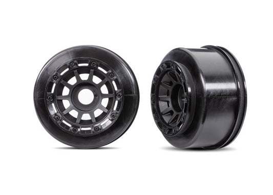 Traxxas Black Dual-profile Multi-spoke Wheels (2) TRA10271