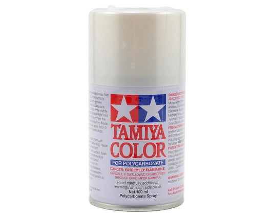 Tamiya Paint for Polycarbonate, PS-57 Pearl White Spray Paint (100ml) TAM86057