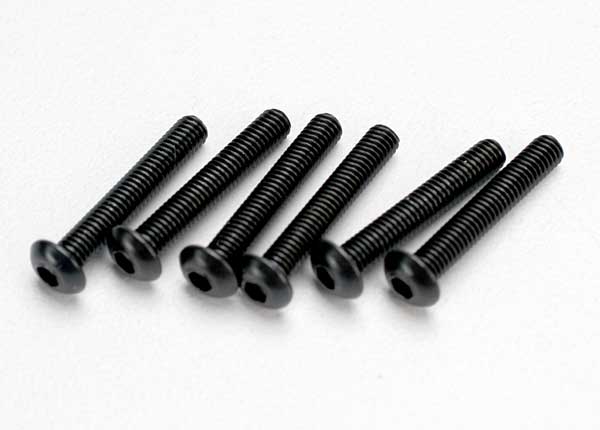 Traxxas Button-head Machine Screws 3x18mm (6) TRA2583