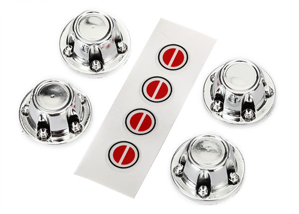 Traxxas Chrome Wheel Center Caps (4) TRA8176