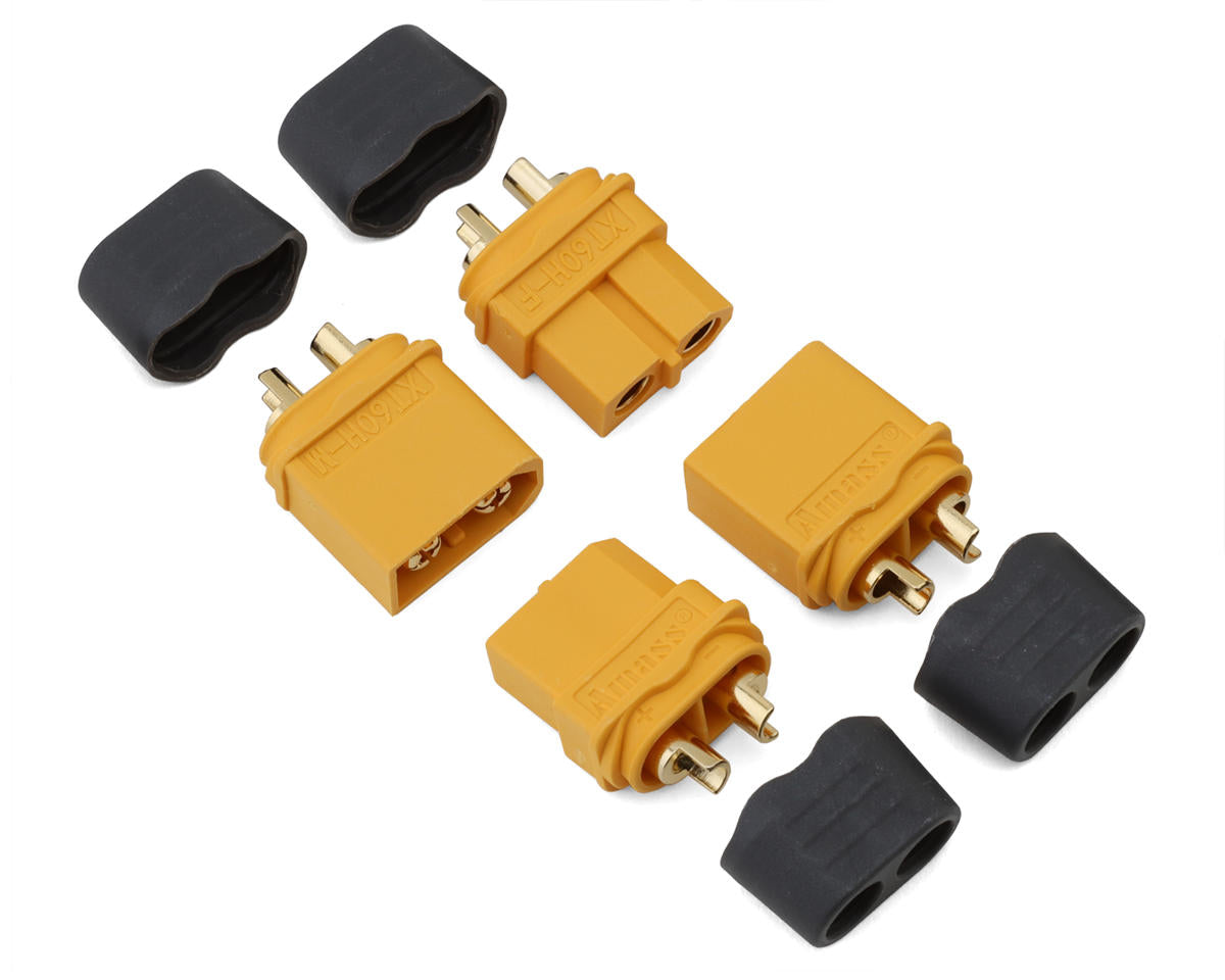 Samix XT60 Connectors W/wire Covers (2 Male/2 Female) SAMCXT60H-002