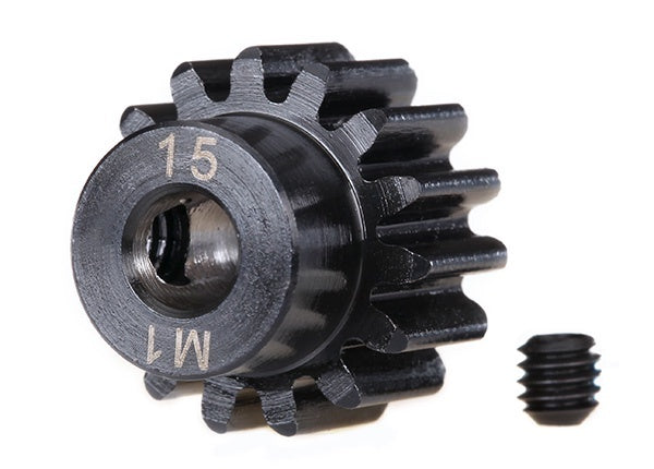 Traxxas 15-tooth Machined Pinion Gear (1.0 Mod) 5mm Bore TRA6487R