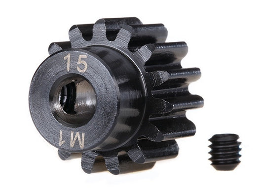 Traxxas 15-tooth Machined Pinion Gear (1.0 Mod) 5mm Bore TRA6487R