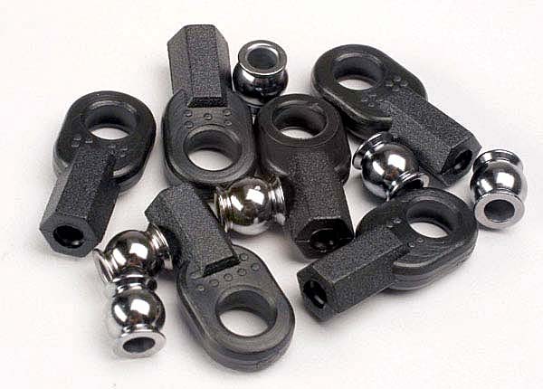 Traxxas Long Rod Ends w/ Hollow+a462 Balls (6) TRA2742