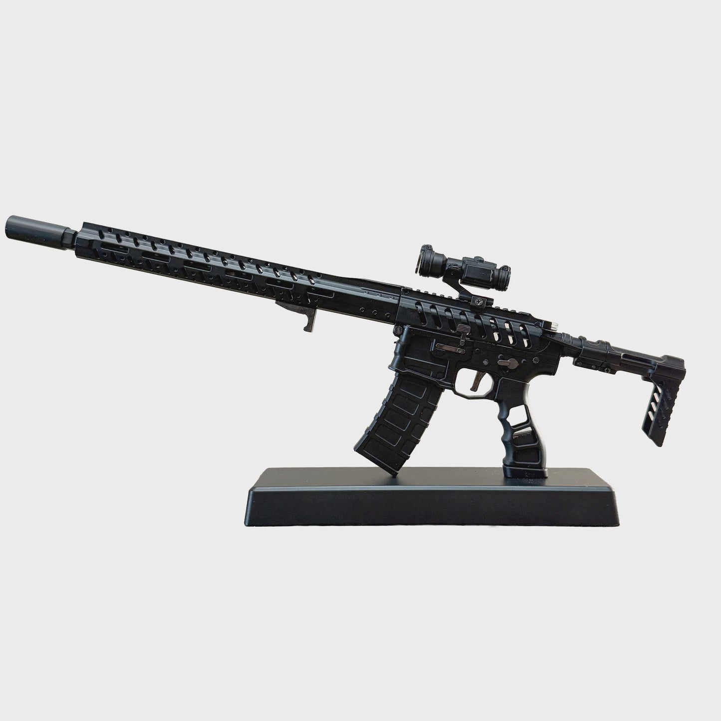 Goat Guns Goaar-skeleton-black 1/3 Scale Diecast AR15 Skeleton Model, GOAAR-SKELETON-BLACK