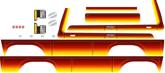 Traxxas TRX-4 1979 Ford Bronco Sunset Decal Sheet TRA8078