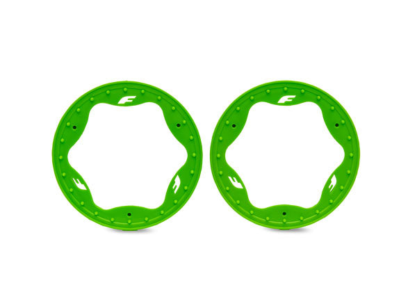 Traxxas 3.5" Green Funco Front Beadlock Rings (2) TRA10976-GRN