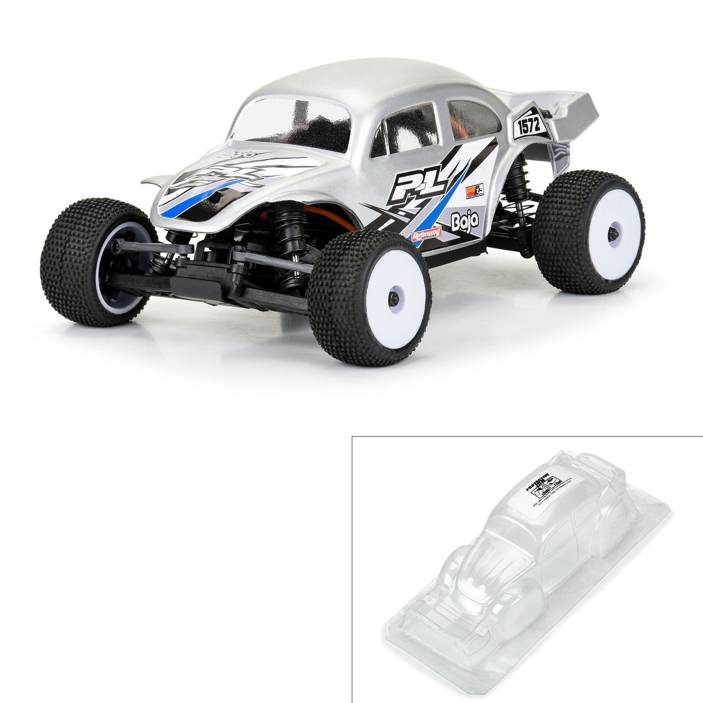 Pro-Line 1/28 Vw Baja Bug Clear Body: Micro-t PRO370300