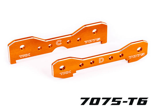 Traxxas Orange 7075-T6 Aluminum Sledge Rear Tie Bars TRA9630T