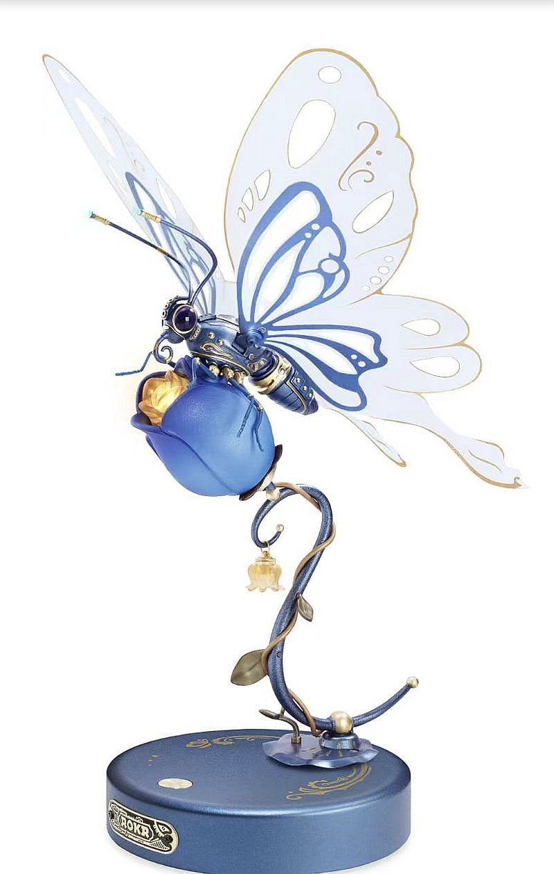 Robotime Rokr Butterfly Diy Mechanical 3D Puzzle Mysterious Butterflies Have ROEMI05B