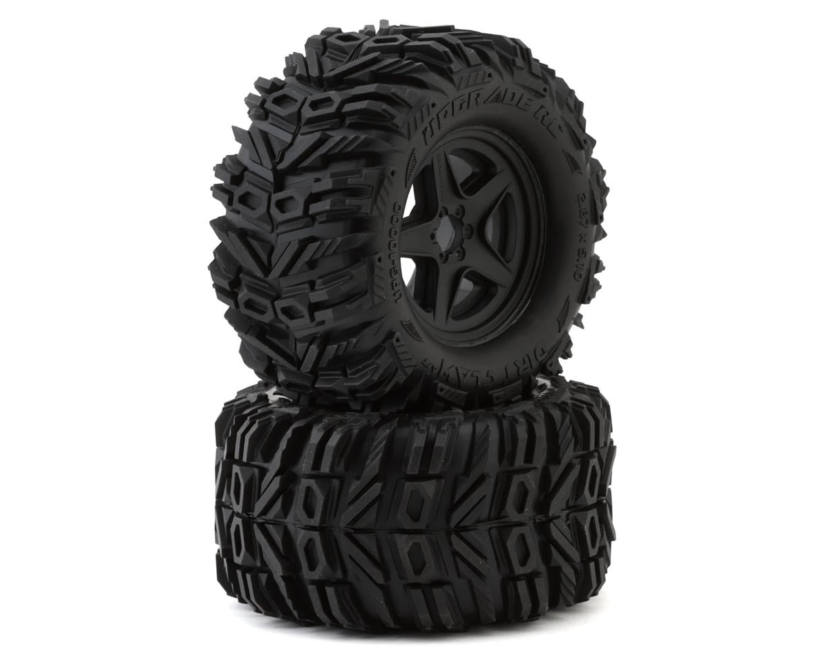 Upgrade RC Dirt Claw 2.8" Pre-mounted All-terrain Tires W/5-star Wheels (2) UPG-10000