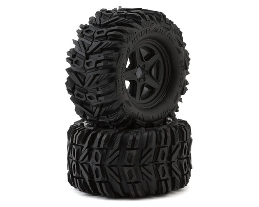 Upgrade RC Dirt Claw 2.8" Pre-mounted All-terrain Tires W/5-star Wheels (2) UPG-10000