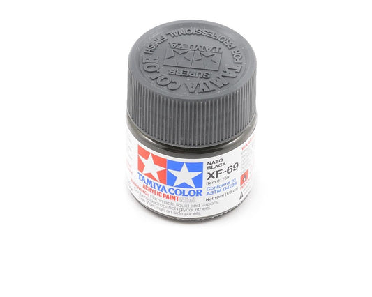 Tamiya Acrylic Mini XF-69 Nato Black Paint TAM81769