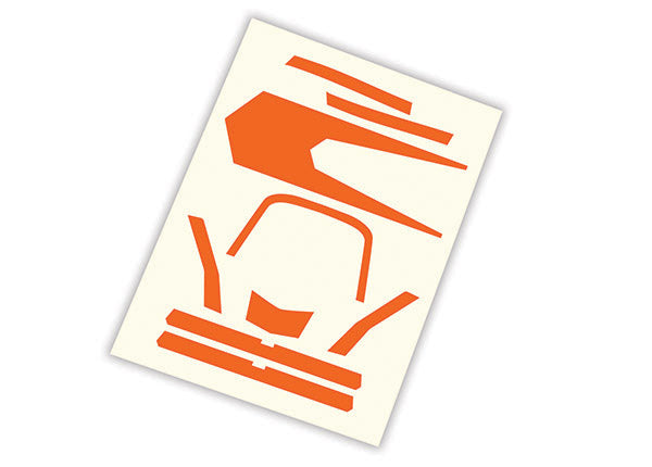 Traxxas Orange High-visibility Aton Decals TRA7982