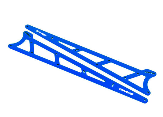 Traxxas Blue Aluminum Wheelie Bar Side Plates (2) TRA9462X
