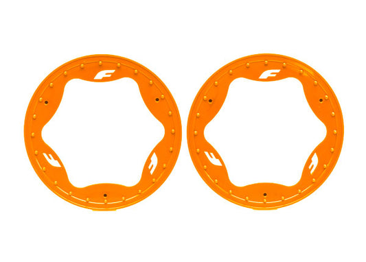Traxxas 3.9" Orange Funco Rear Beadlock Rings (2) TRA10977-ORNG