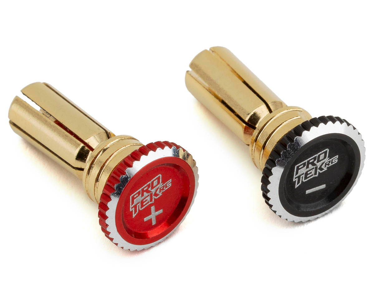 ProTek Twist Lock Adjustable Bullet Plug Grips W/5mm Bullets (Red/black) PTK-5079