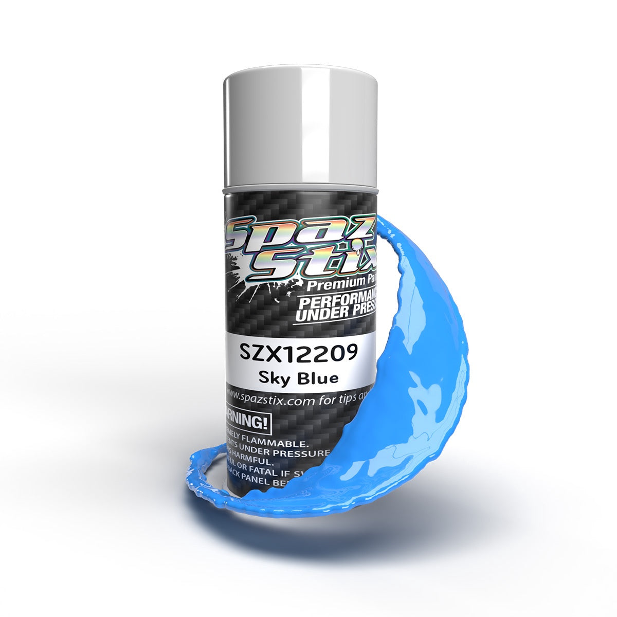 Spaz Stix Solid Sky Blue Aerosol Paint 3.5oz SZX12209