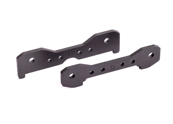 Traxxas Gray 6061-T6 Aluminum Rear Tie Bars (2) TRA9528A