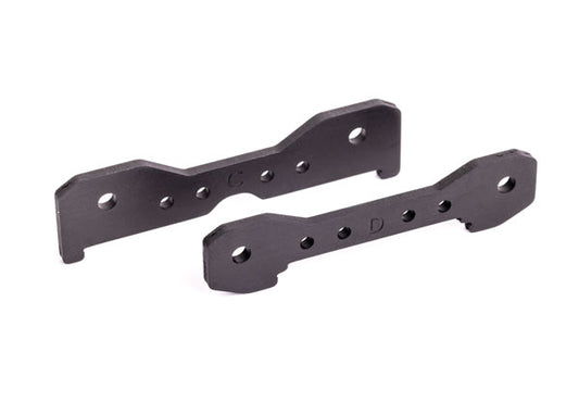 Traxxas Gray 6061-T6 Aluminum Rear Tie Bars (2) TRA9528A