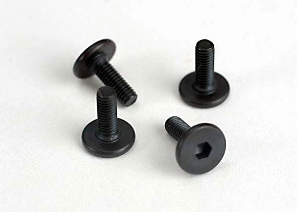 Traxxas Flat-head Machine Screws 3x10mm (4) TRA4859