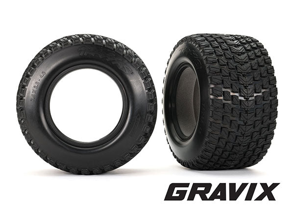 Traxxas Gravix Race Tires w/ Foam Inserts (2) TRA7873