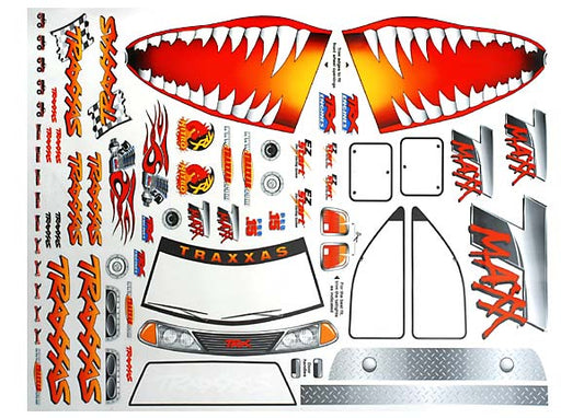 Traxxas T-maxx Jaws Decal Sheets TRA4913X