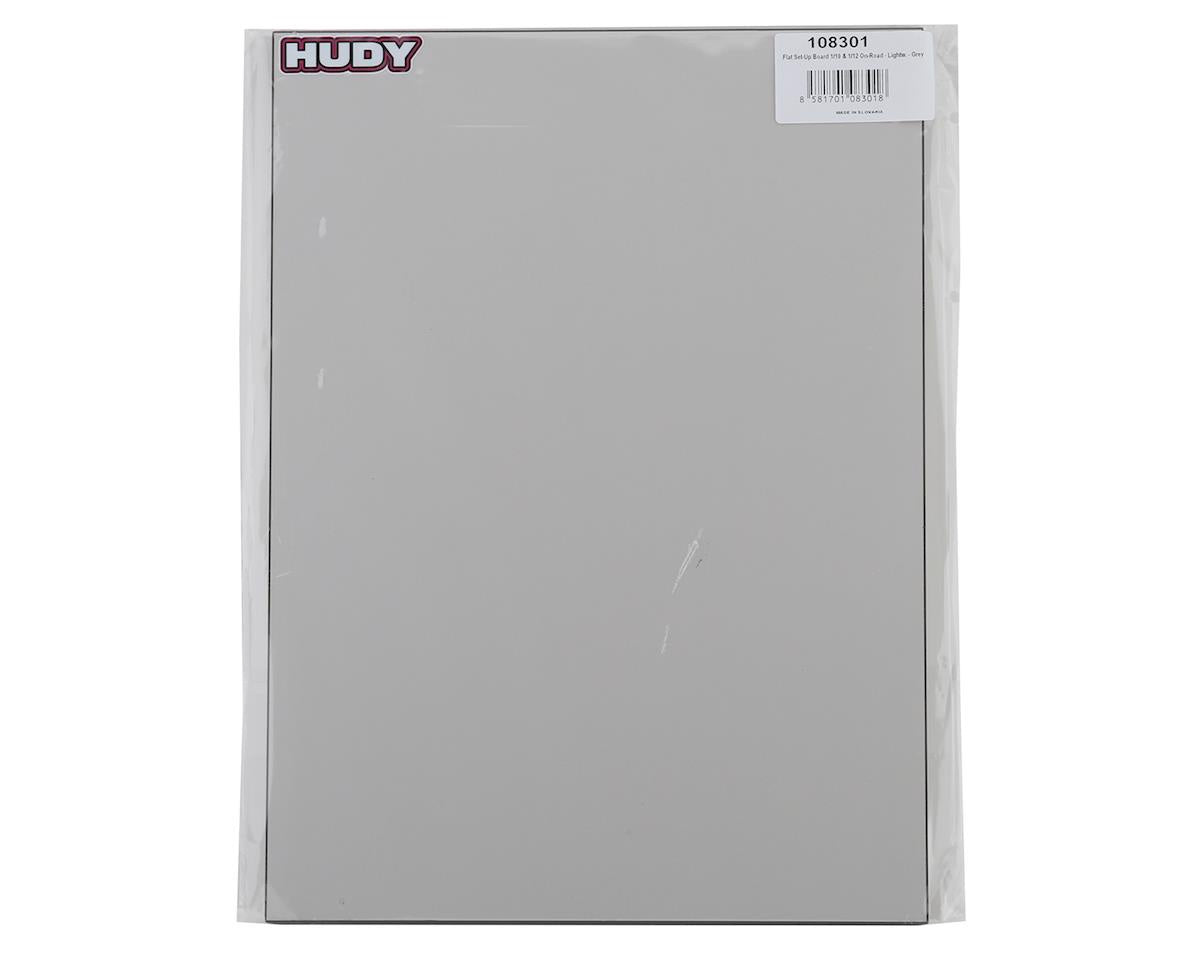Hudy 1/10 & 1/12 On-road Flat Set-up Board (Lightweight) (Grey) (292x425mm) HUD108301