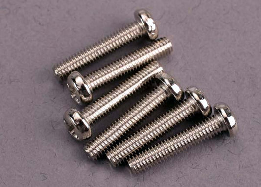 Traxxas Round-head Machine Screws 3x15mm (6) TRA2563