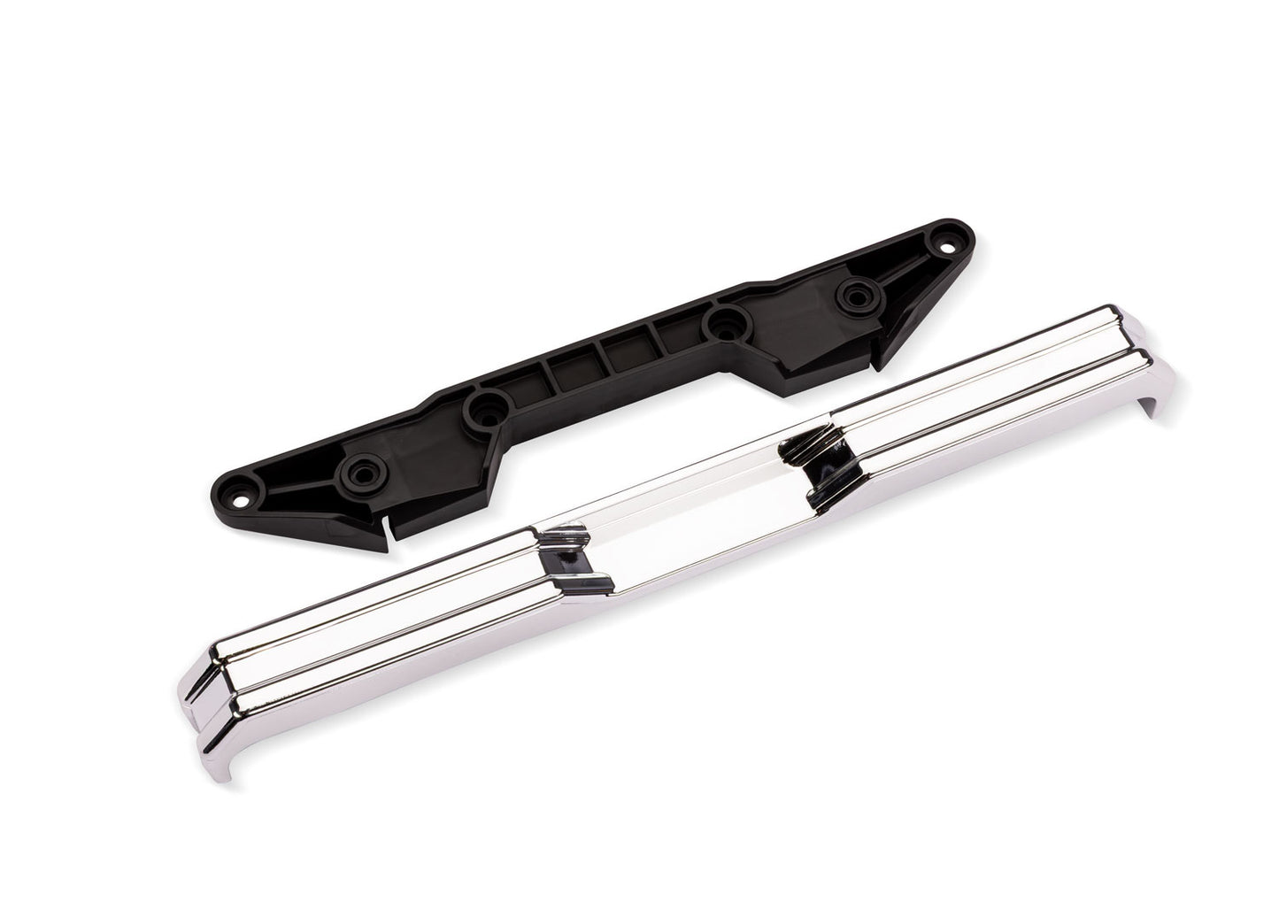 Traxxas X-truck Bigfoot #8 4x4 Chrome Rear Bumper w/ Support TRA7687