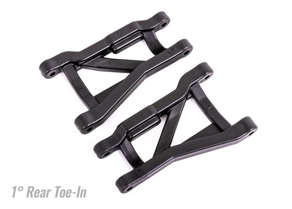 Traxxas Black Rear HD Suspension Arms 1-degree Toe Angle (2) TRA9431