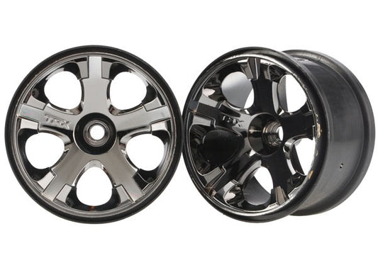 Traxxas All-star 2.8" Black Chrome Wheels (2) TRA5577A