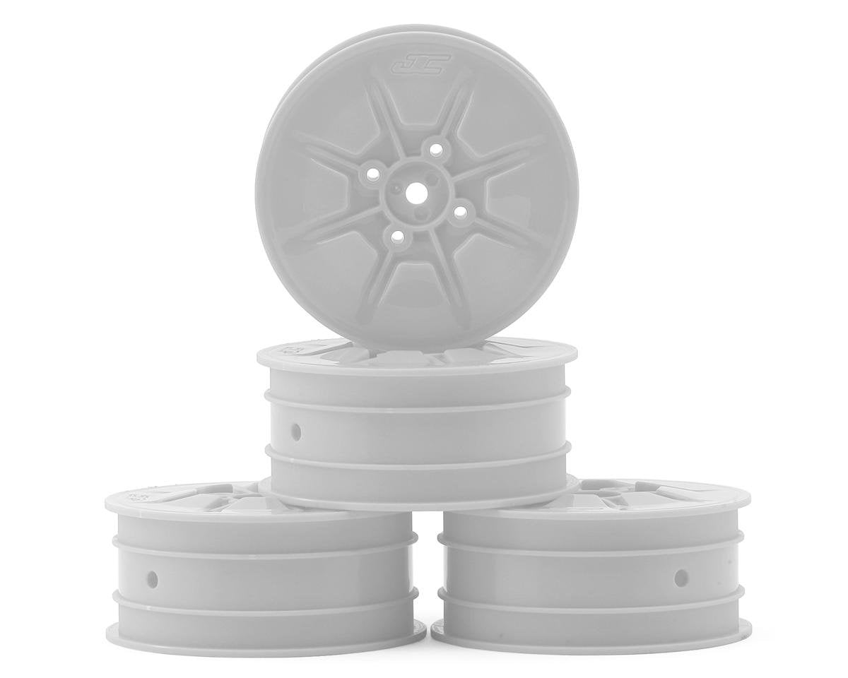 JConcepts Pioneer 2.2 4WD Front Buggy Wheels (White) (4) (22X-4, XB4, B74.1) JCO3470W