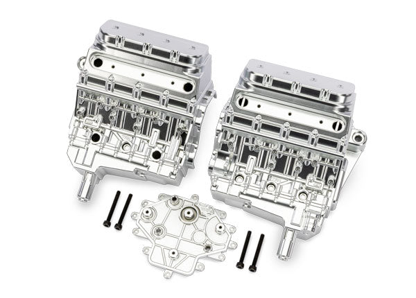 Traxxas Funco Pro Scale Replica Satin Chrome Engine Block TRA10981-SATIN