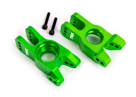Traxxas Green Aluminum Stub Axle Carriers (L&R) TRA9552G