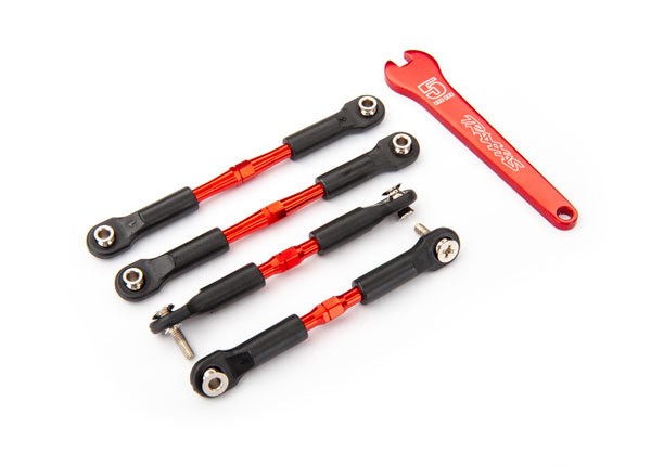Traxxas Red Aluminum Camber Link Set (F&R) TRA3741X