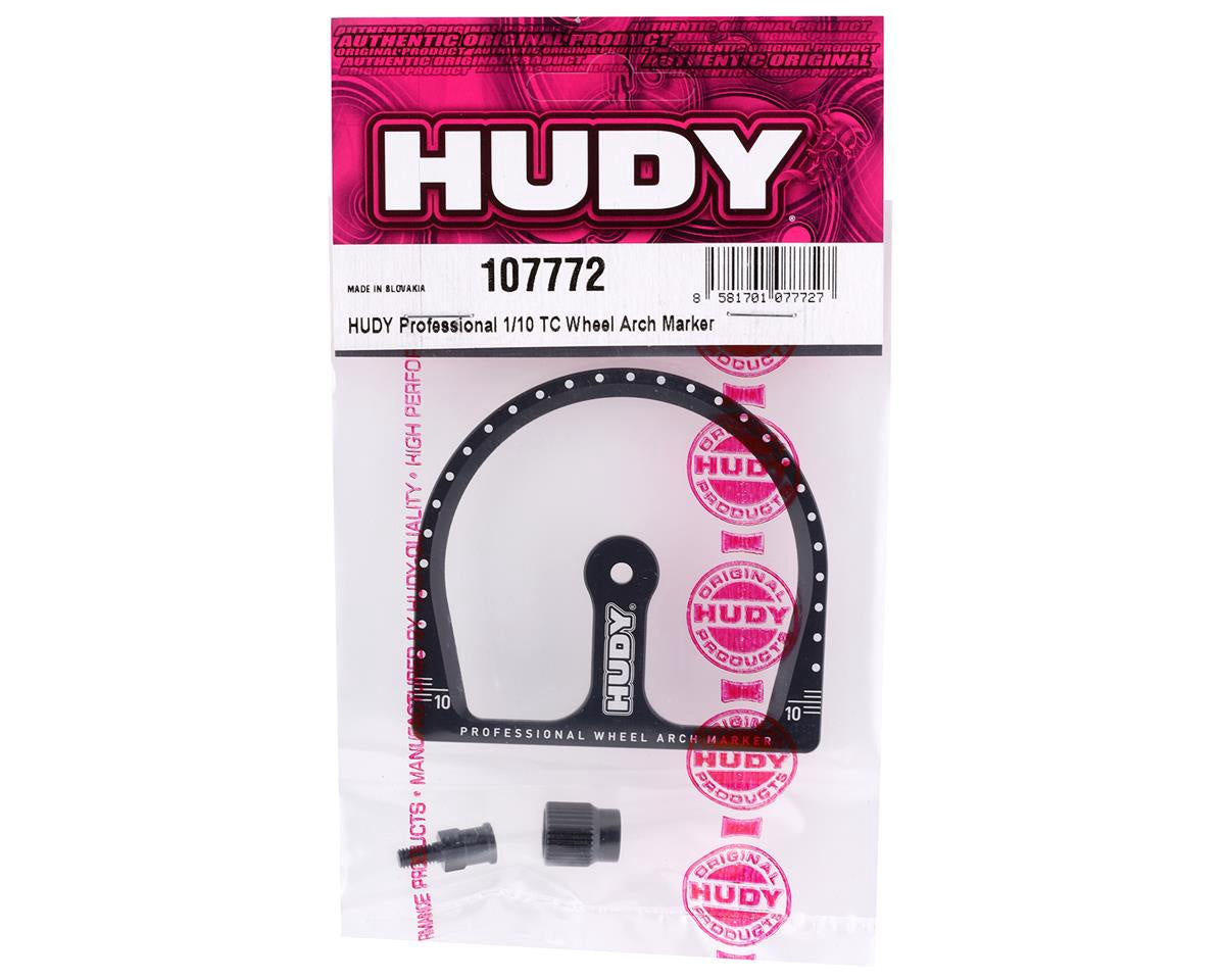 Hudy 1 / 10 Tc Wheel Arch Marker + Wheel Adapter & Nut HUD107772