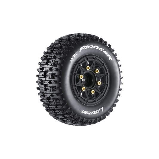 Louise SC-pioneer 1/10 Short Course Tires, Soft, 12, 14 & 17mm Removable Hex LOULT3148SB