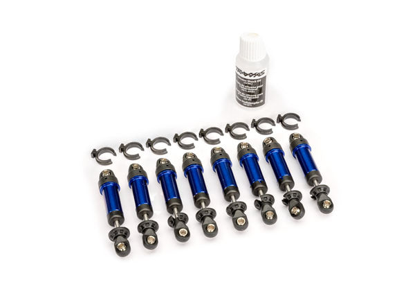 Traxxas 1/18 Blue Aluminum GTM Shocks (8) TRA9864-BLUE