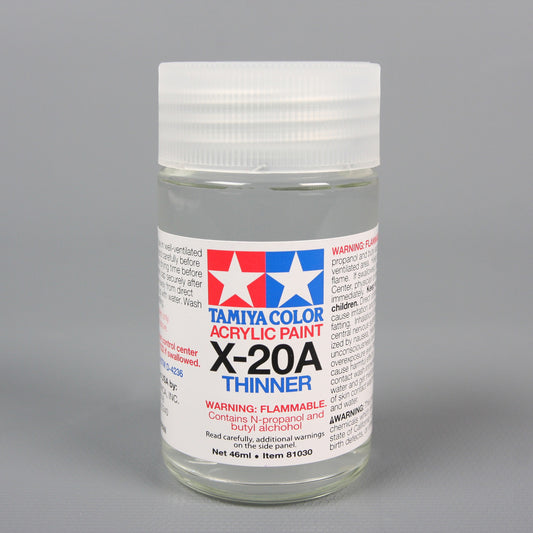 Tamiya X-20A Acrylic/poly Paint Thinner (46ml) TAM81030