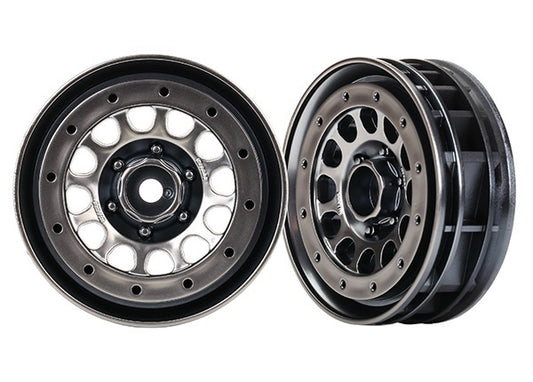 Traxxas 1.9" Charcoal Gray Beadlock Method Wheels (2) TRA8173A