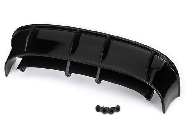 Traxxas Ford Fiesta St Rally Black Rear Wing w/ Screws TRA7413