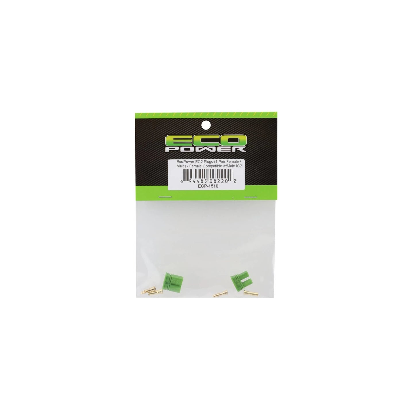 EcoPower EC2 Plugs (1 Pair Female/Male) - Female Compatible w/Male IC2 ECP-1510