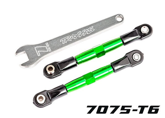 Traxxas Tubes 67mm Green Aluminum Front Camber Links (2) TRA2444G