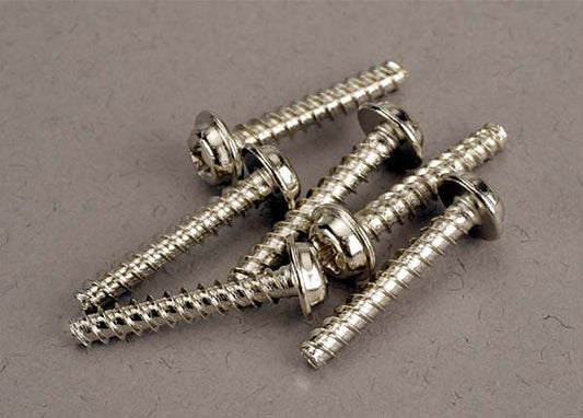 Traxxas Washer-head Self-tapping Screws 3x18mm (6) TRA3289