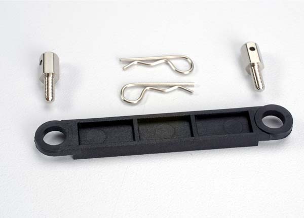 Traxxas Black Battery Hold-down Plate w/ Hardware TRA3727