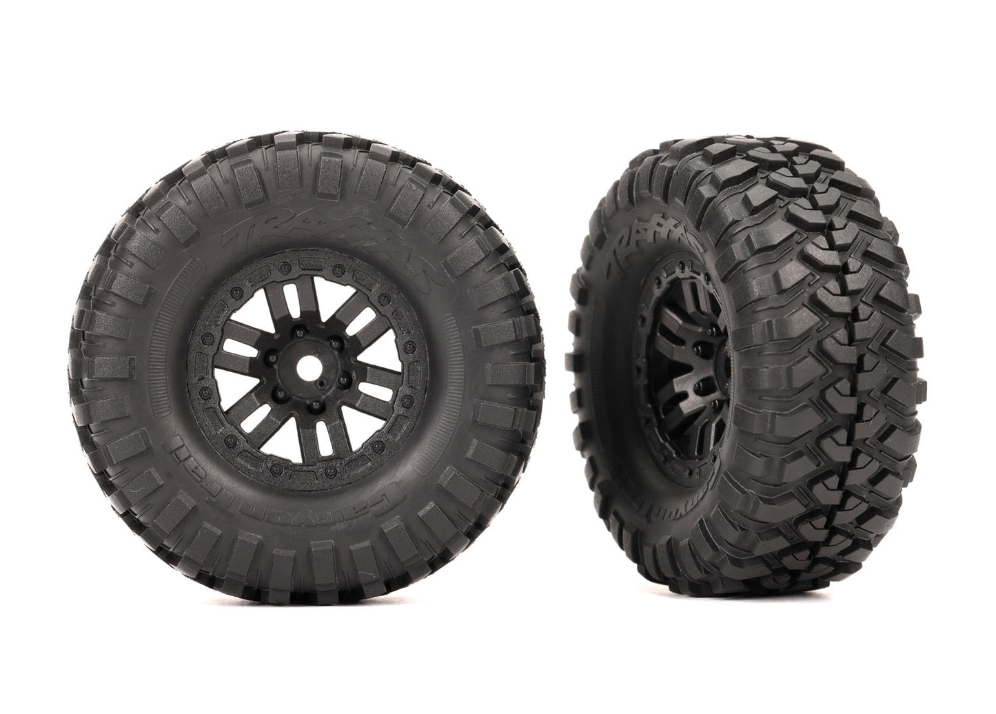 Traxxas 1.0" X 2.2" Black Wheels w/ Canyon Trail Tires (2) TRA9773