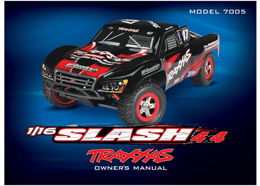 Traxxas 1/16 Slash Owner's Manual TRA7097